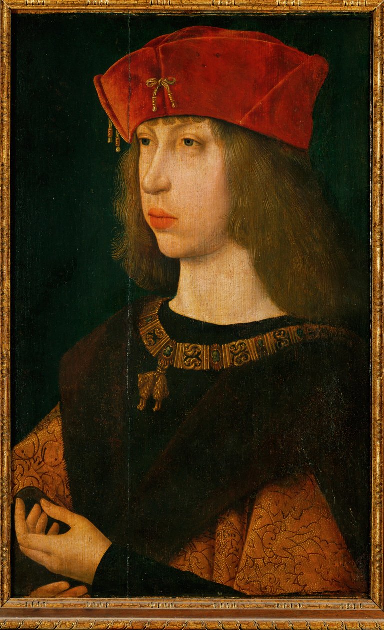 Philipp der Schoene, ärkehertig av Österrike, senare kung av Kastilien, son till kejsar Maximilian I, far till kejsar Karl V ... av Unknown artist