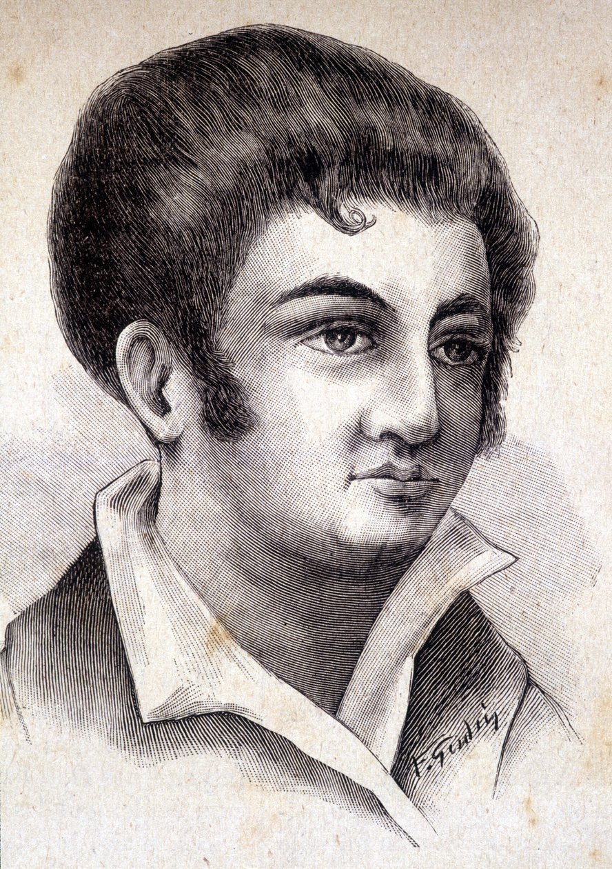 Porträtt av Jean Flévée, intim korrespondent för Napoleon I (1767 - 1839) - i "" Les Contemporains", n.d. sent 1800-tal. av Unknown artist