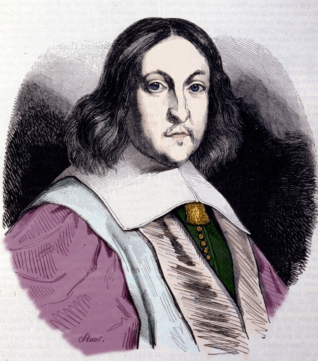 Porträtt Pierre de Fermat (1601-1665), fransk matematiker. av Unknown artist