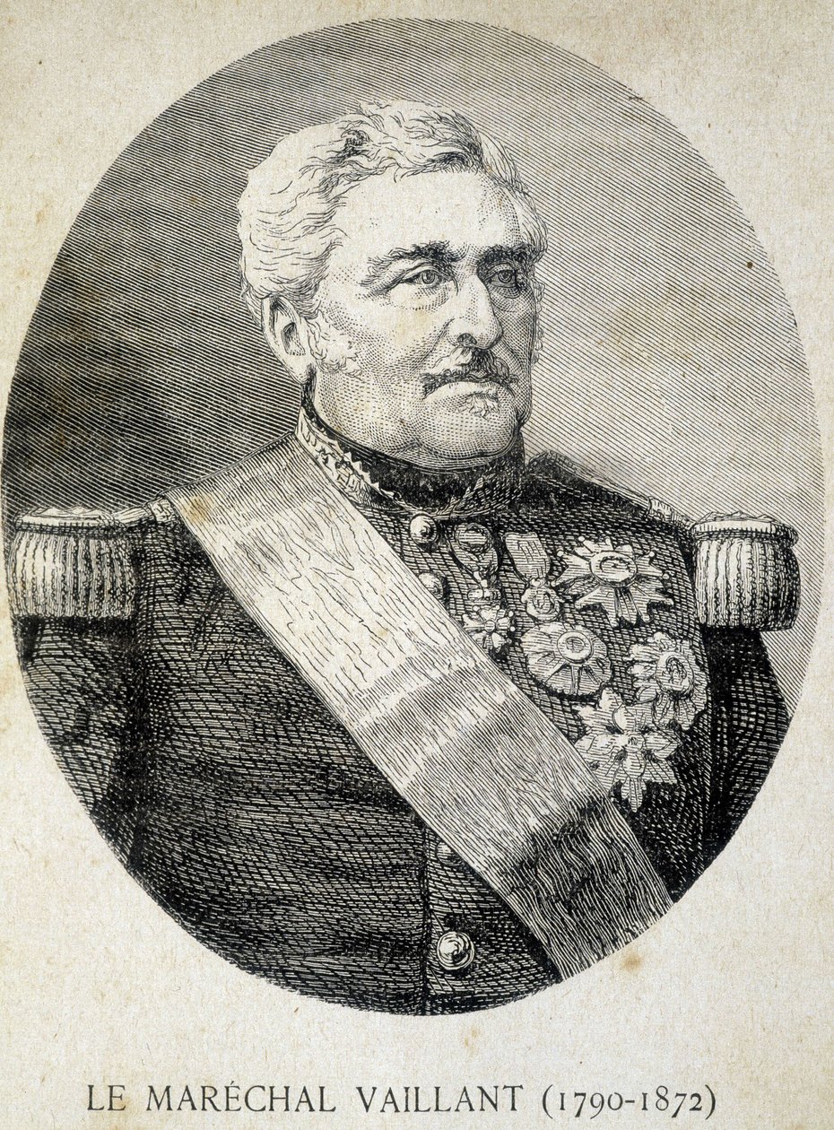 Porträtt av marskalk Vaillant (1790 - 1872) - i "" Les Contemporains", n.d. sent 1800-tal. av Unknown artist
