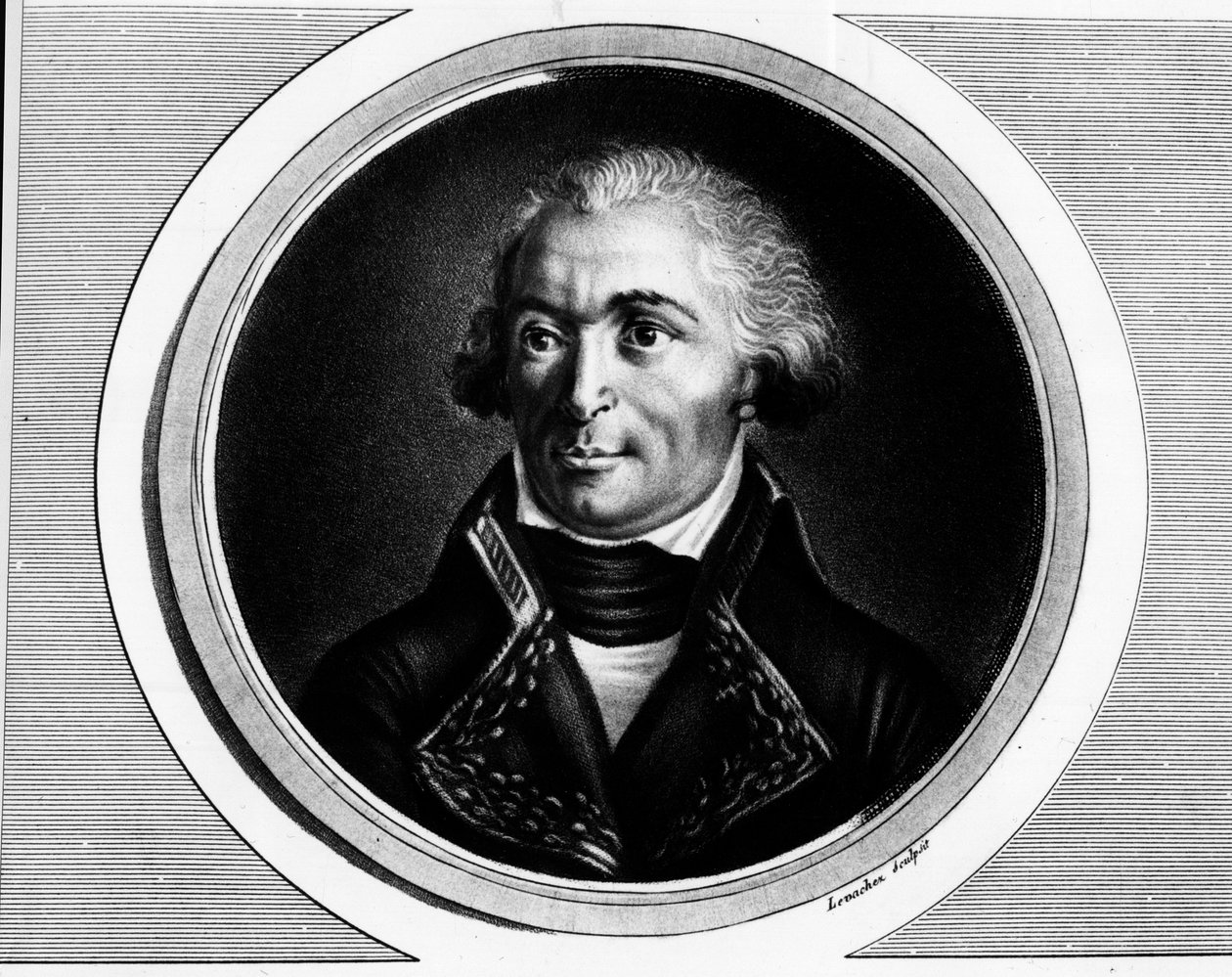 Hellängdsporträtt av Charles Pichegru (1761-1804), general-in-chief för arméerna i Norden, Sambre och Meuse, Rhen och Mosel. gravyr i ""Komplett samling av historiska bilder av den franska revolutionen, i tre volymer.""" 1804. av Unknown artist