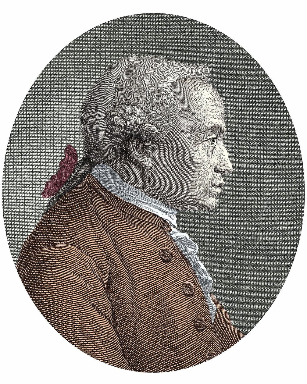 Porträtt av (Immanuel) Emmanuel KantKant (1724 - 1804) tysk filosof av Unknown artist