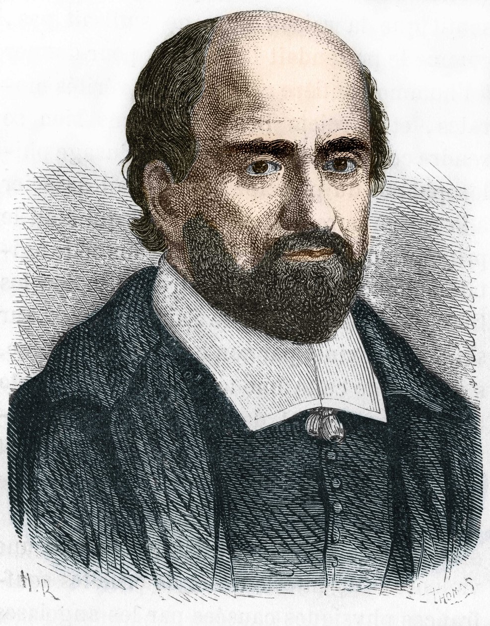 Porträtt av (Jean Duvergier de Hauranne) abbedin av Saint Cyran av Unknown artist