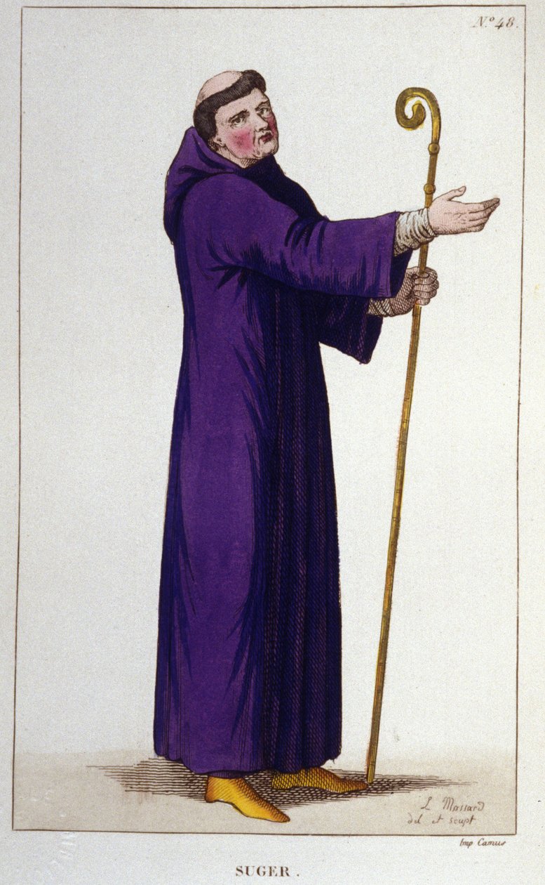 Porträtt av Abbe Suger (1081 - 1151). av Unknown artist