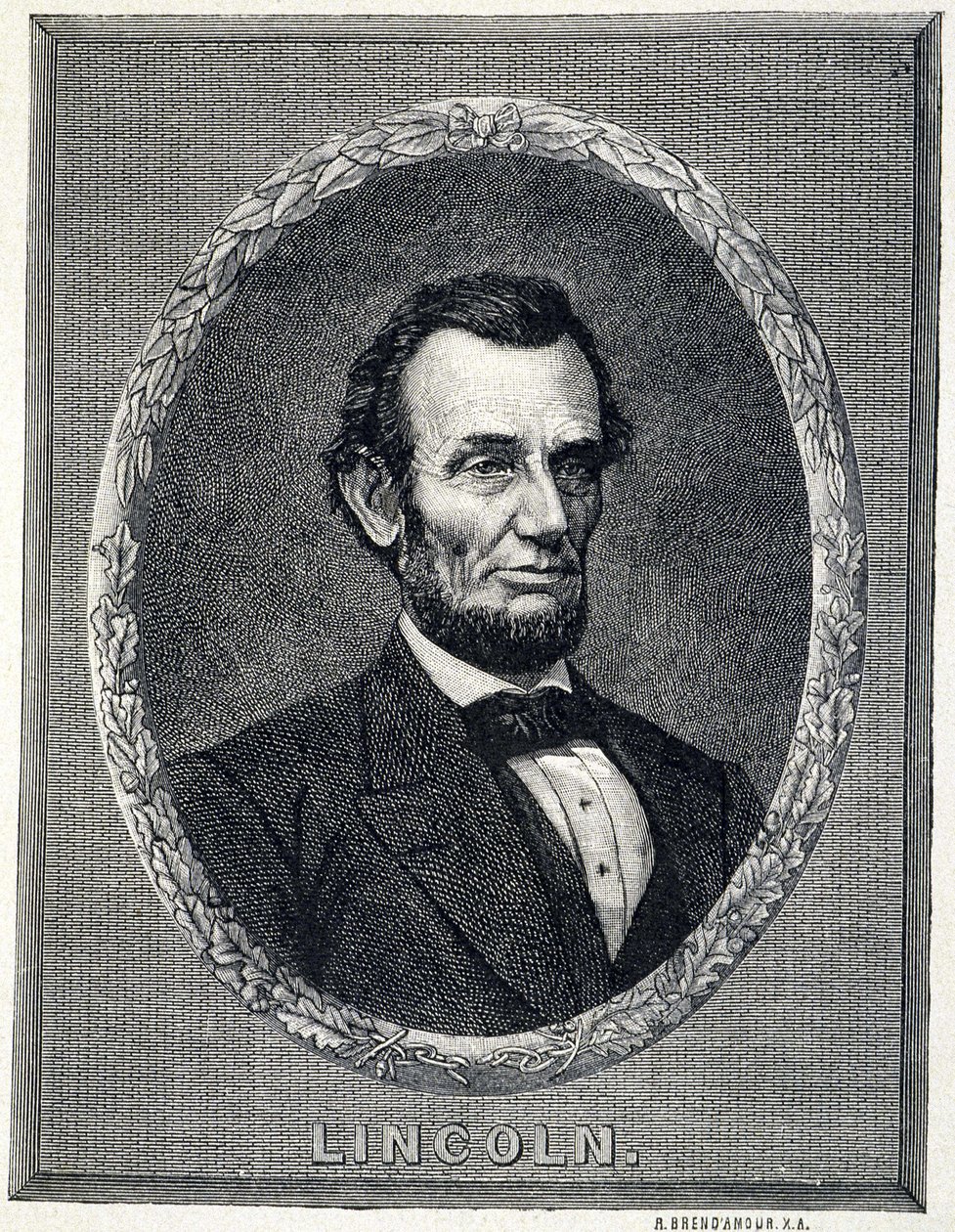 Porträtt av Abraham Lincoln (1809¿1865), USA:s president av Unknown artist