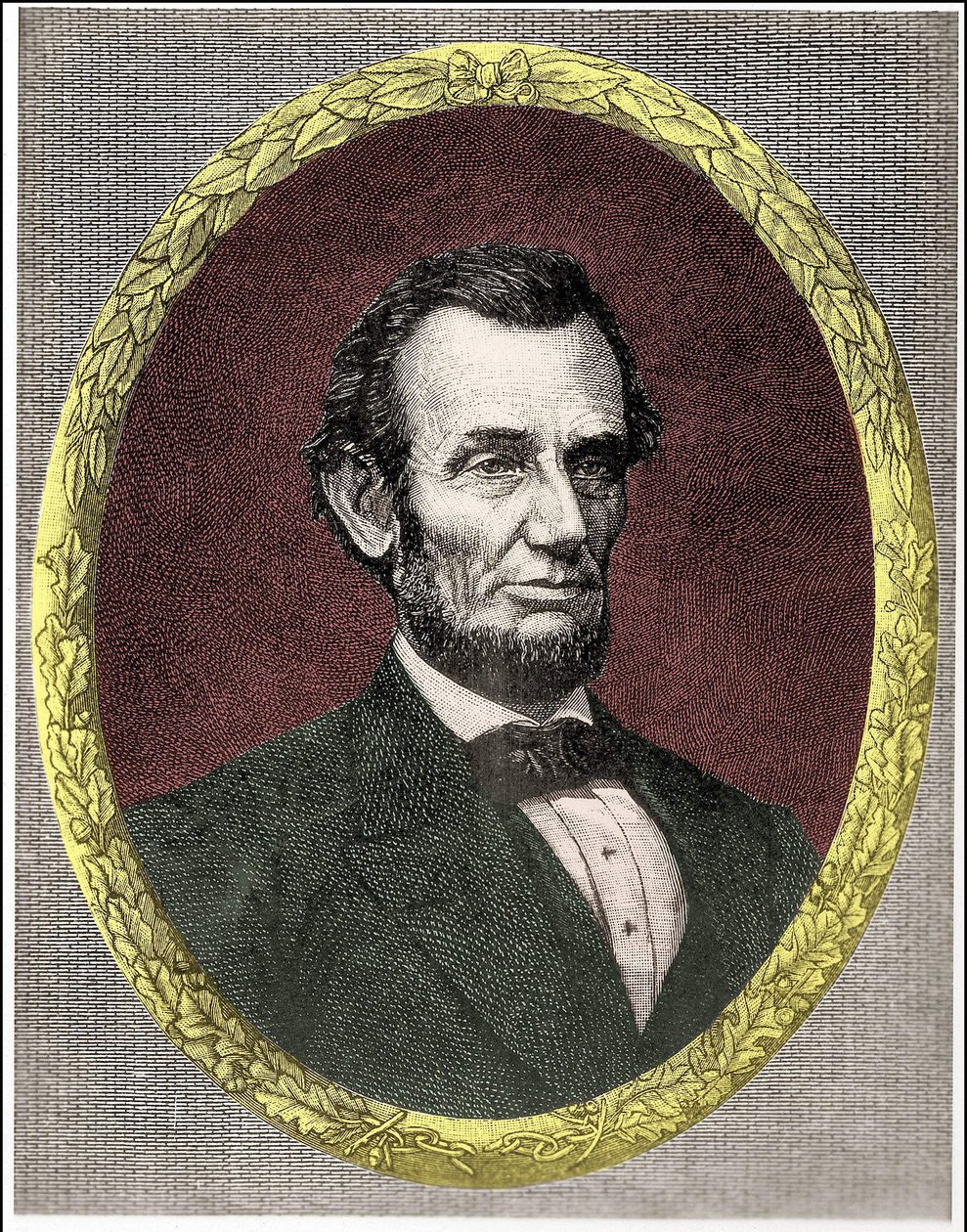 Porträtt av Abraham Lincoln (1809 - 1865) USA:s 16:e president (1861 - 1865) av Unknown artist