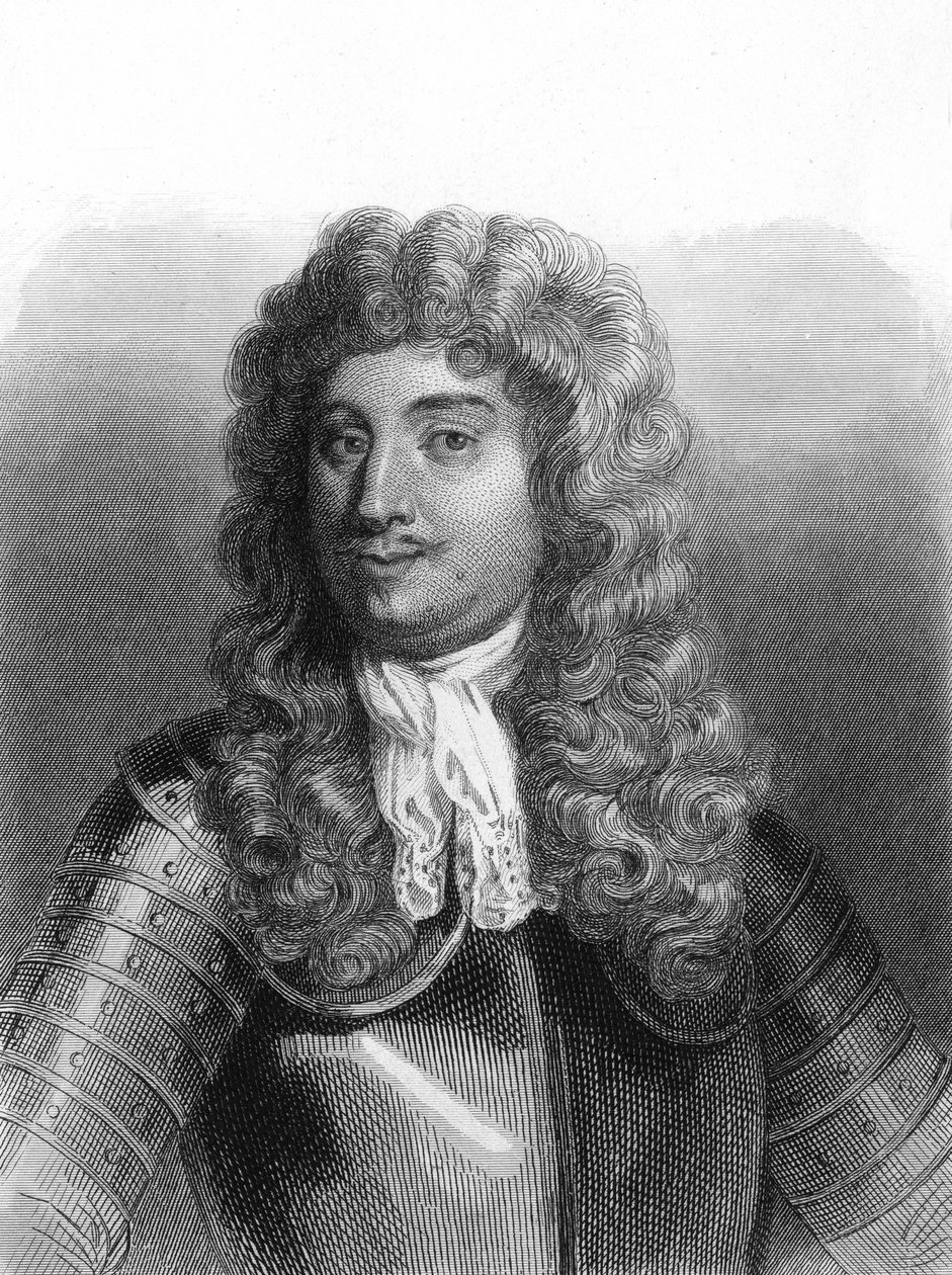 Porträtt av Abraham, markis Duquesne (1610 - 1688), fransk sjöman - i "Histoire des Français"" av Lavallée, gravyr, sd. av Unknown artist