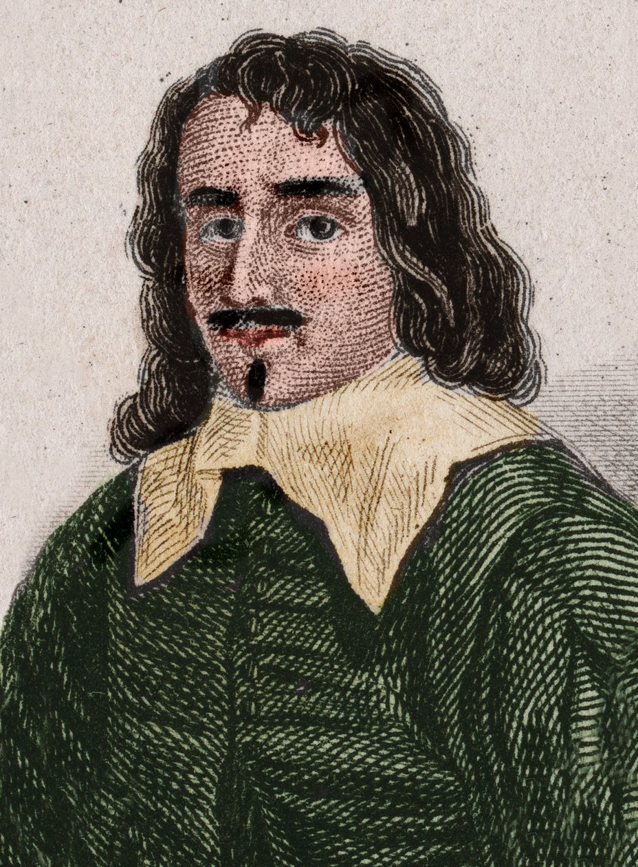 Porträtt av Adam Billaut, dit Maitre Adam (1602-1662) fransk snickare, poet och låtskrivare. Gravyr från 1896. av Unknown artist