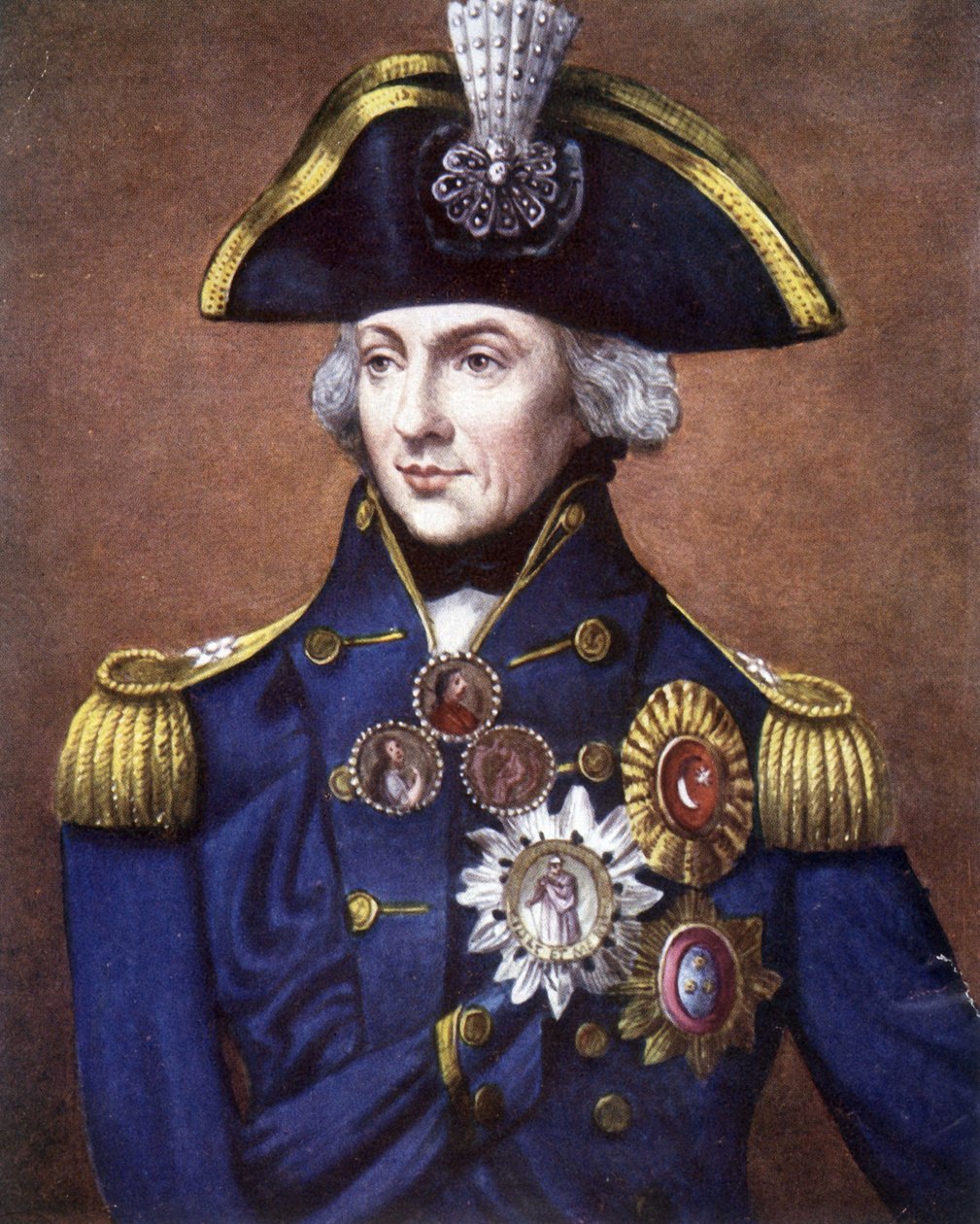 Porträtt av amiral Nelson (1758 - 1805), brittisk amiral. av Unknown artist