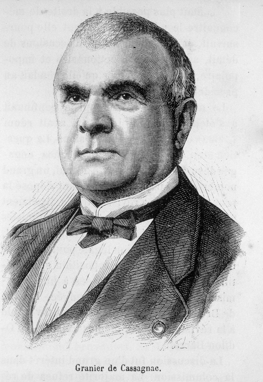 Porträtt av Adolphe de Granier de Cassagnac (1808-1880), fransk journalist och politiker. av Unknown artist