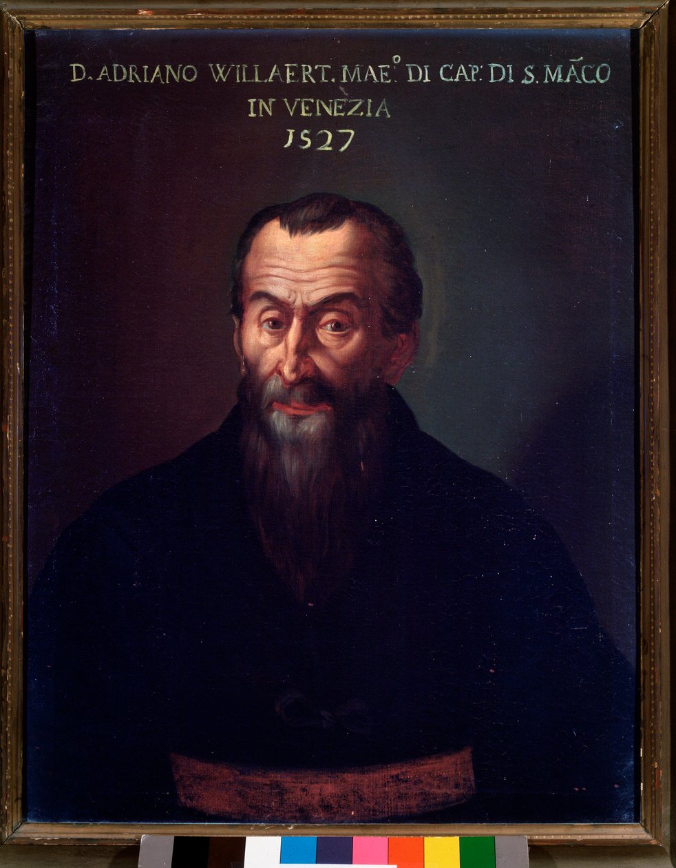 Porträtt av Adrian Willaert, flamländsk kompositör (målning av Unknown artist