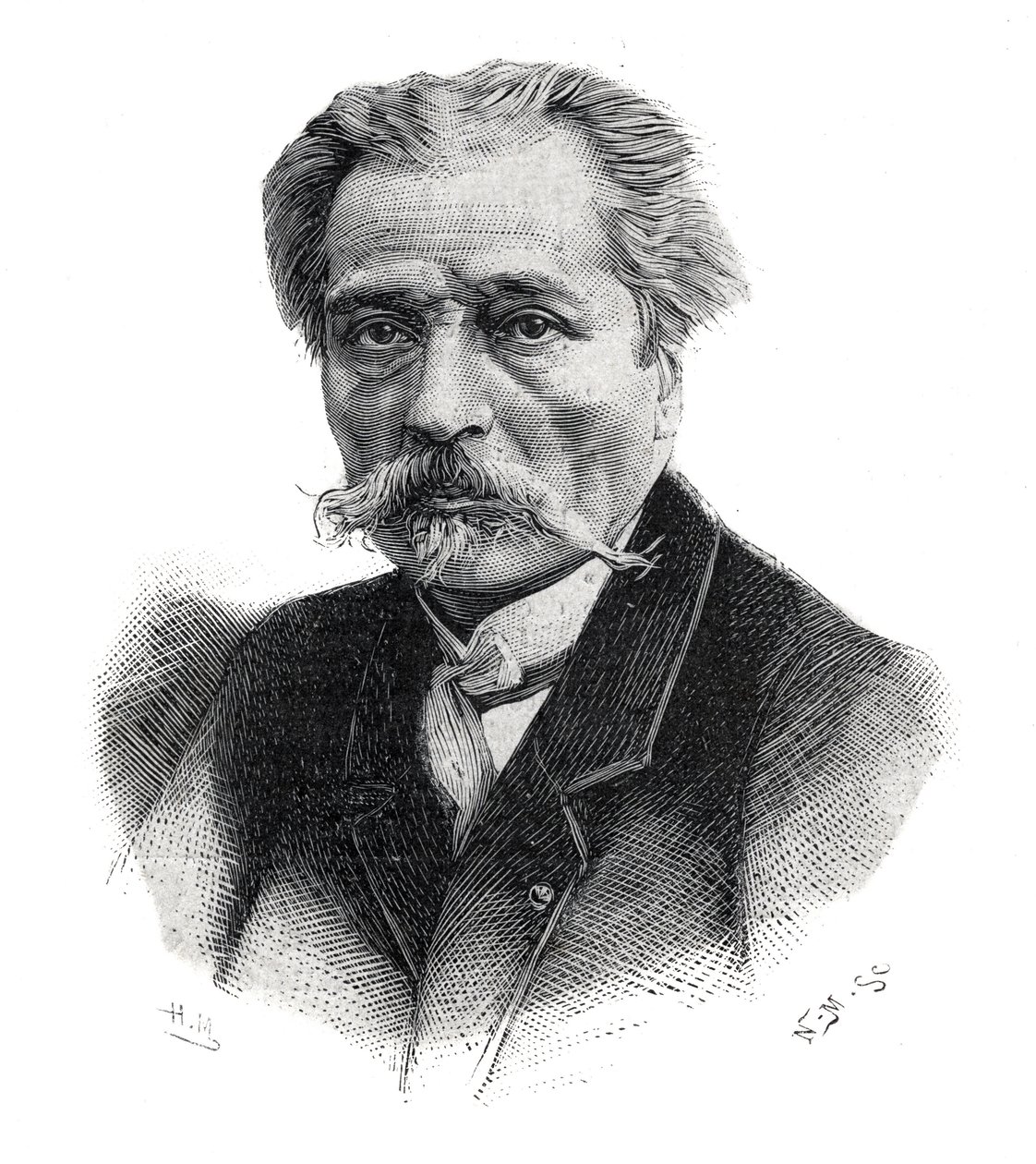 Porträtt av Aime Millet, fransk skulptör, gravör, medaljong och målare (1819 -1891) av Unknown artist