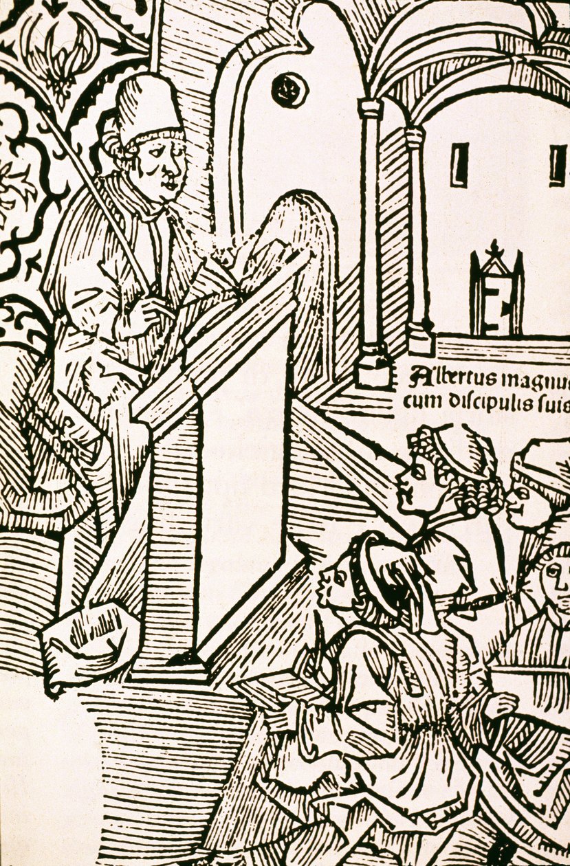 Porträtt av Albert den store (Albert Magnus 1206-1280), Sankt Albert den store (1205-1280) av Unknown artist