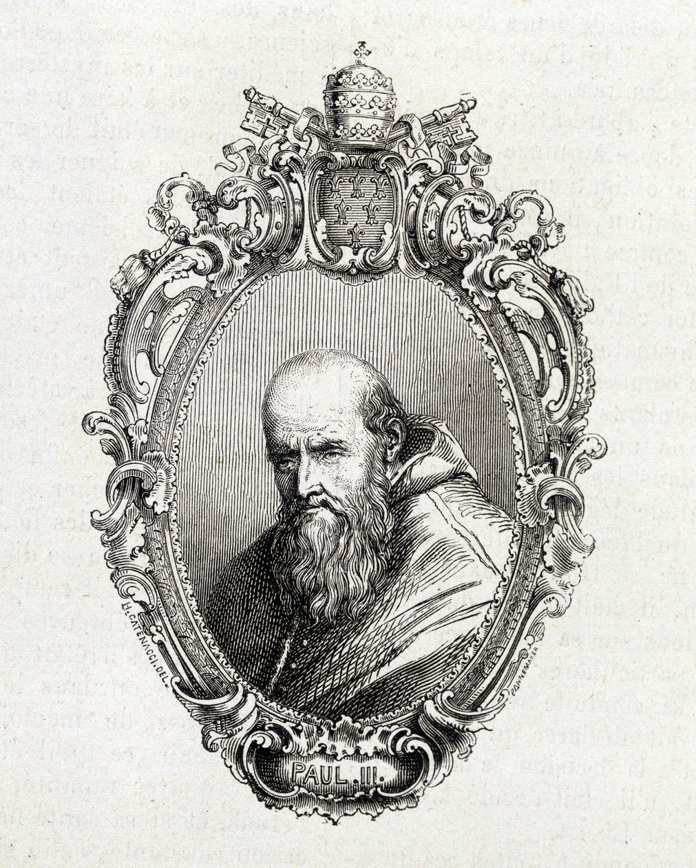 Porträtt av Alessandro Farnese, Paul III (1468 - 1549) påve från 1534 till 1549. av Unknown artist