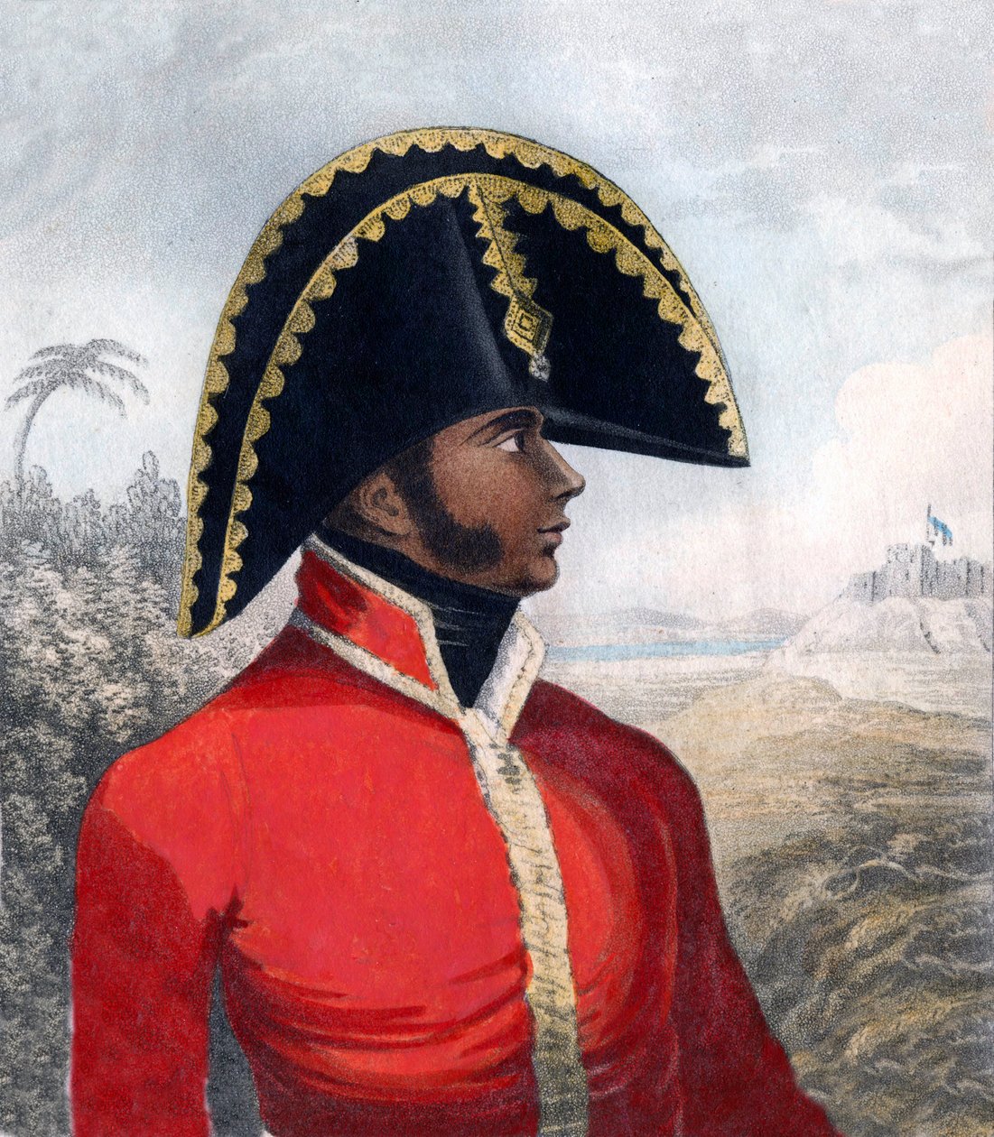 Porträtt av Alexandre Sabes (1770-1818), dit Petion - Haitis första president av Unknown artist