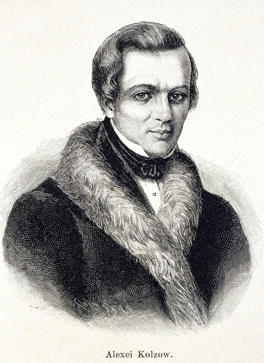 Porträtt av Alexei Kolzow av Unknown artist