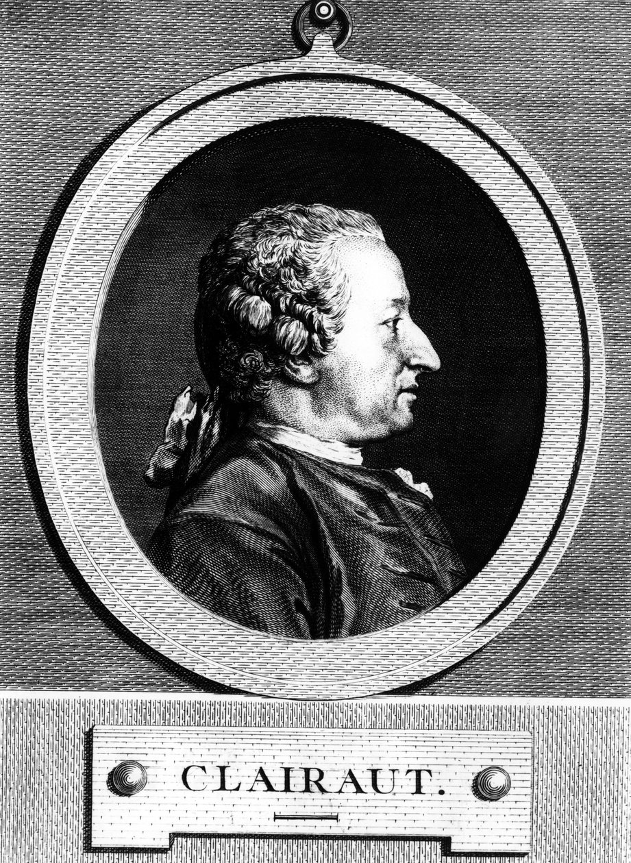 Porträtt av Alexis Claude CLAIRAUT (1713-1765) fransk matematiker. av Unknown artist