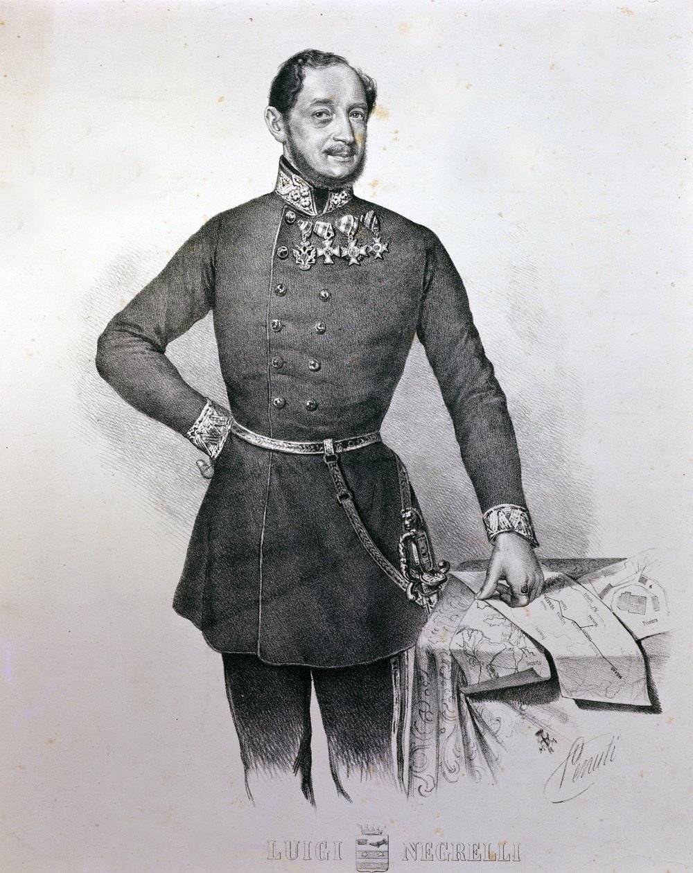 Porträtt av Alois Negrelli (Luigi Negrelli) av Unknown artist