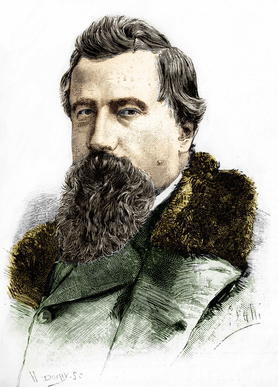 Porträtt av Amilcare Ponchielli (1834 - 1886) italiensk kompositör. av Unknown artist
