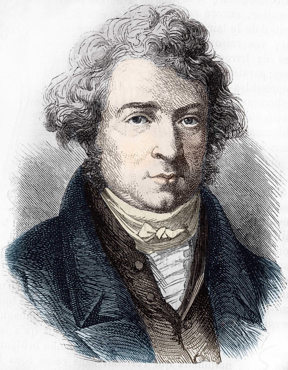 Porträtt av André Marie Ampère (1775 - 1836), fransk fysiker. av Unknown artist