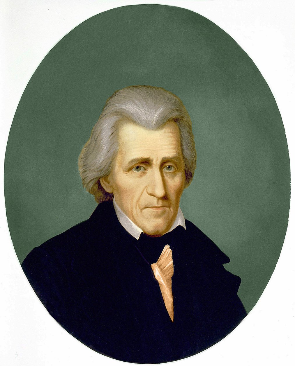 Porträtt av Andrew Jackson. 1800-talsgravyr. av Unknown artist