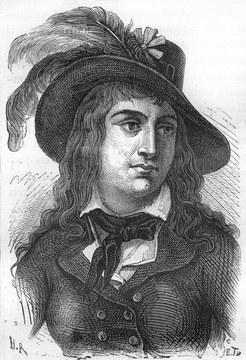 Porträtt av Anne Josephe Terwagne, känd som Théroigne de Méricourt (1762-1817), fransk revolutionär. av Unknown artist