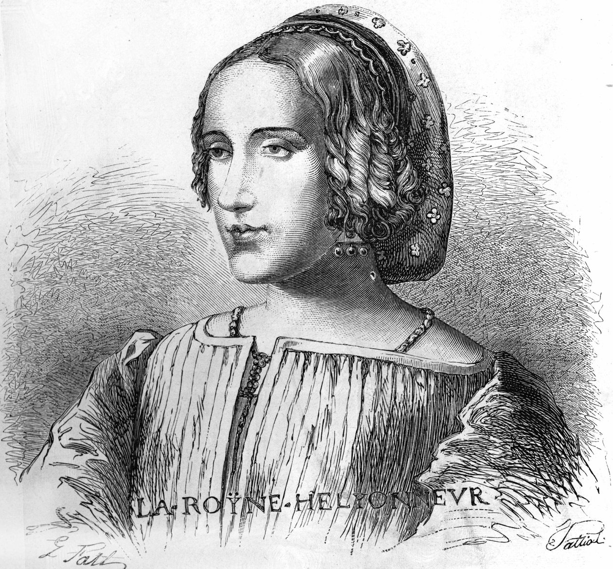 Porträtt av Anne de Boleyn (Anna eller Ann Bolin och Anne Bullen av Unknown artist