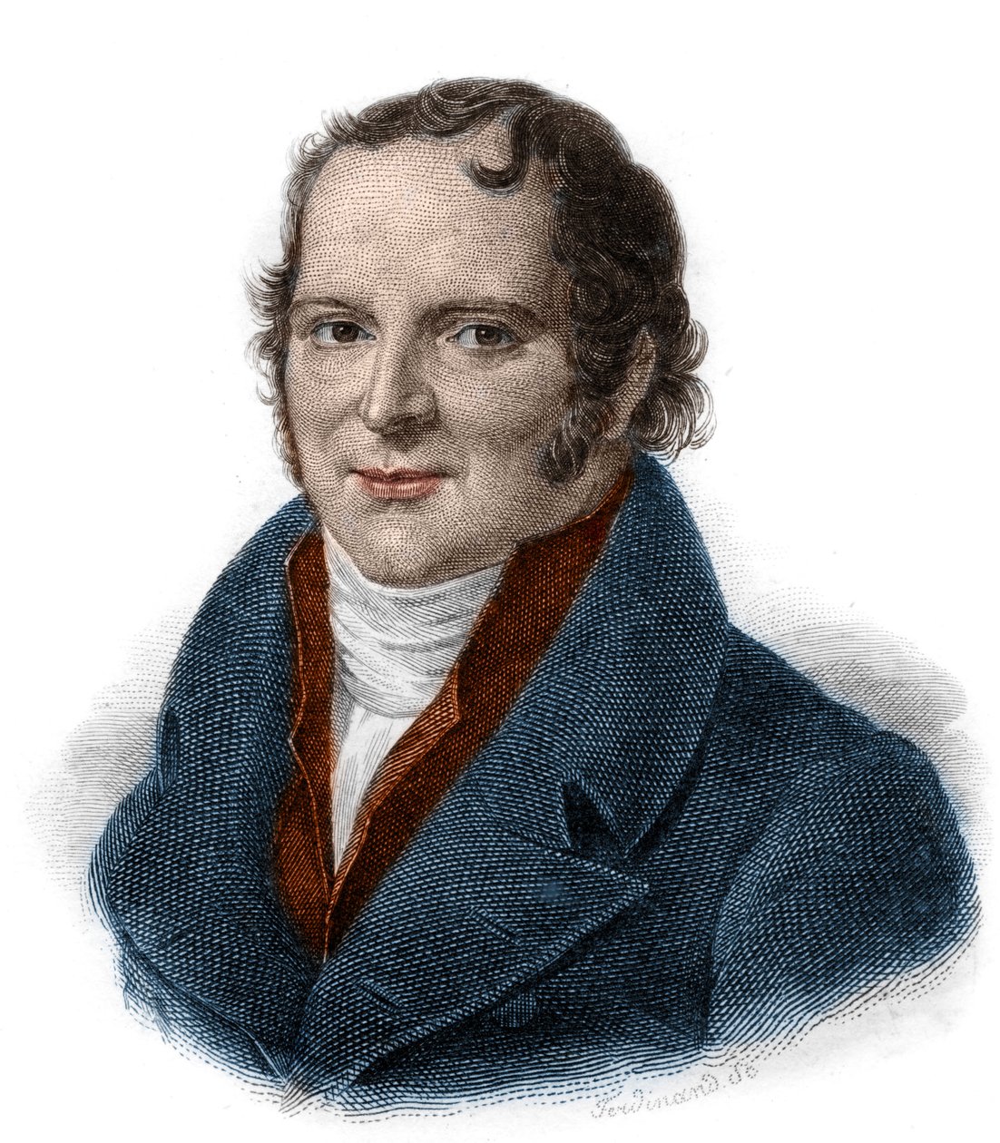 Porträtt av Antoine Francois, greve av Fourcroy (1755 - 1809) Kemist, naturforskare, läkare, gravyr från 1800-talet av Unknown artist