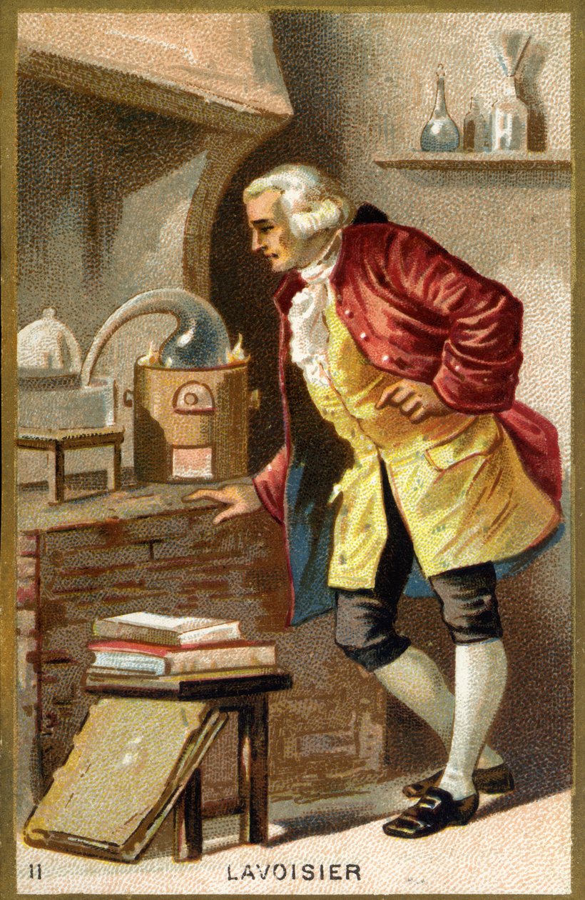 Porträtt av Antoine Laurent de Lavoisier (1743 - 1794), fransk kemist. av Unknown artist