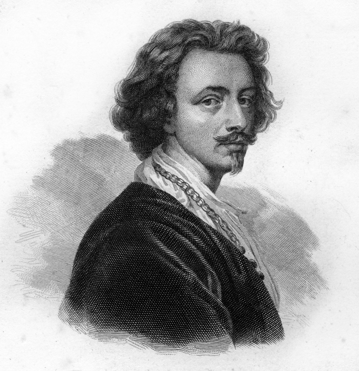 Porträtt av Anton (Antoon eller Anthony) van Dyck, flamländsk målare och gravör (1599-1641) av Unknown artist