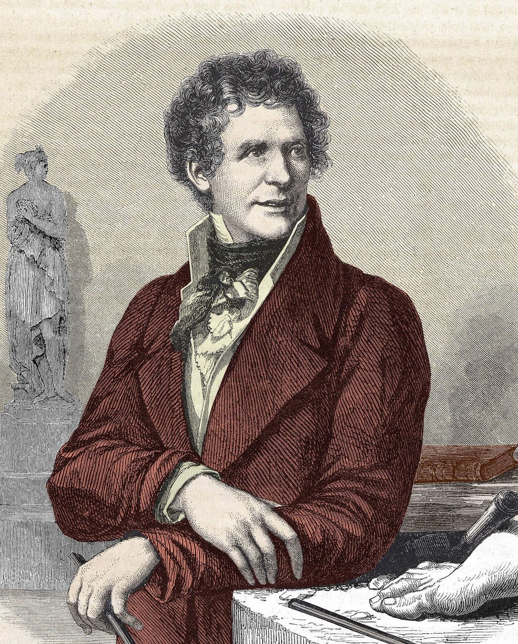 Porträtt av skulptören Antonio Canova (1757 - 1822). av Unknown artist