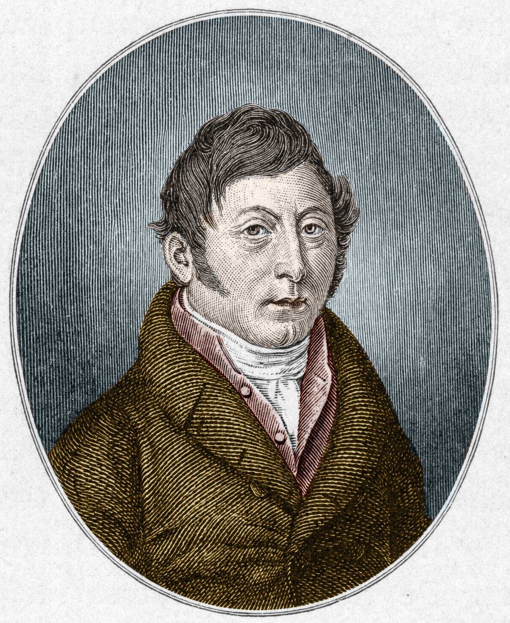 Porträtt av August Klingemann (1777-1831), tysk dramatiker. av Unknown artist