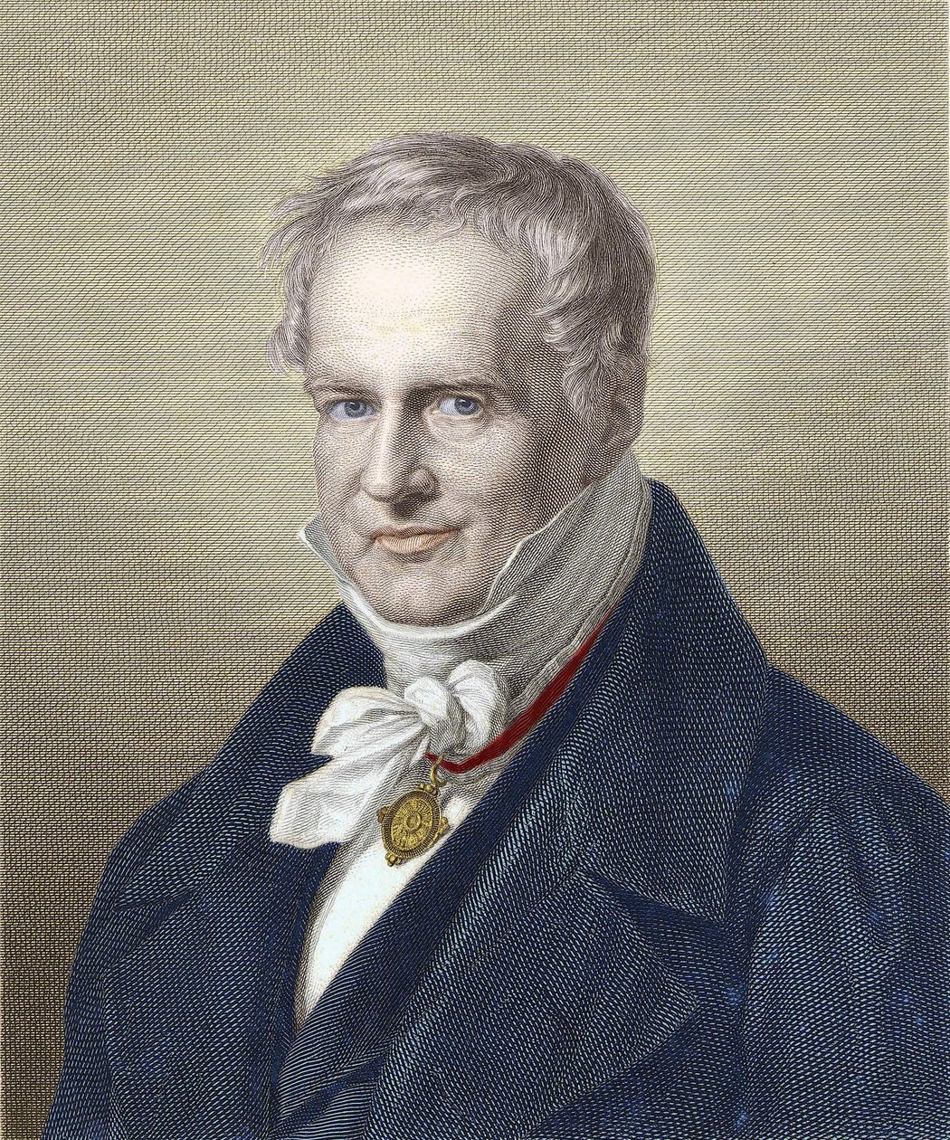 Porträtt av baron Alexander Von Humboldt (Alexander av Humboldt av Unknown artist
