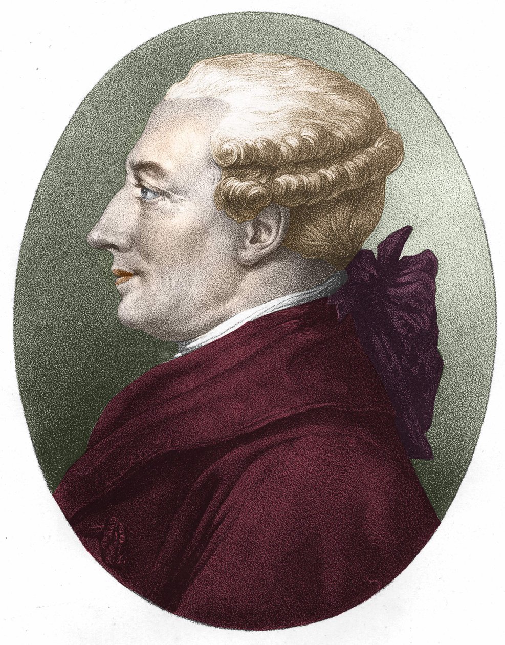 Porträtt av Beaumarchais. 1800-talsgravyr. av Unknown artist