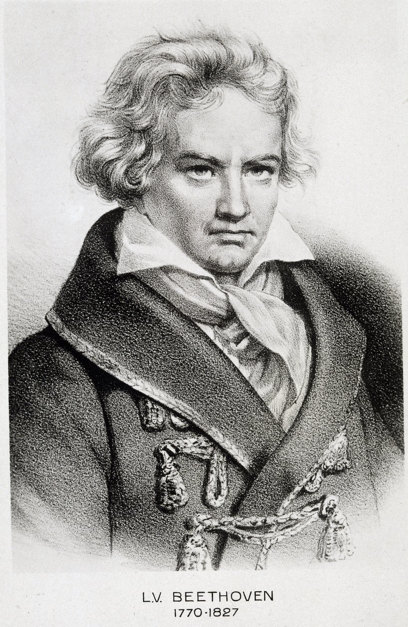 Porträtt av Beethoven (1770 - 1827). av Unknown artist