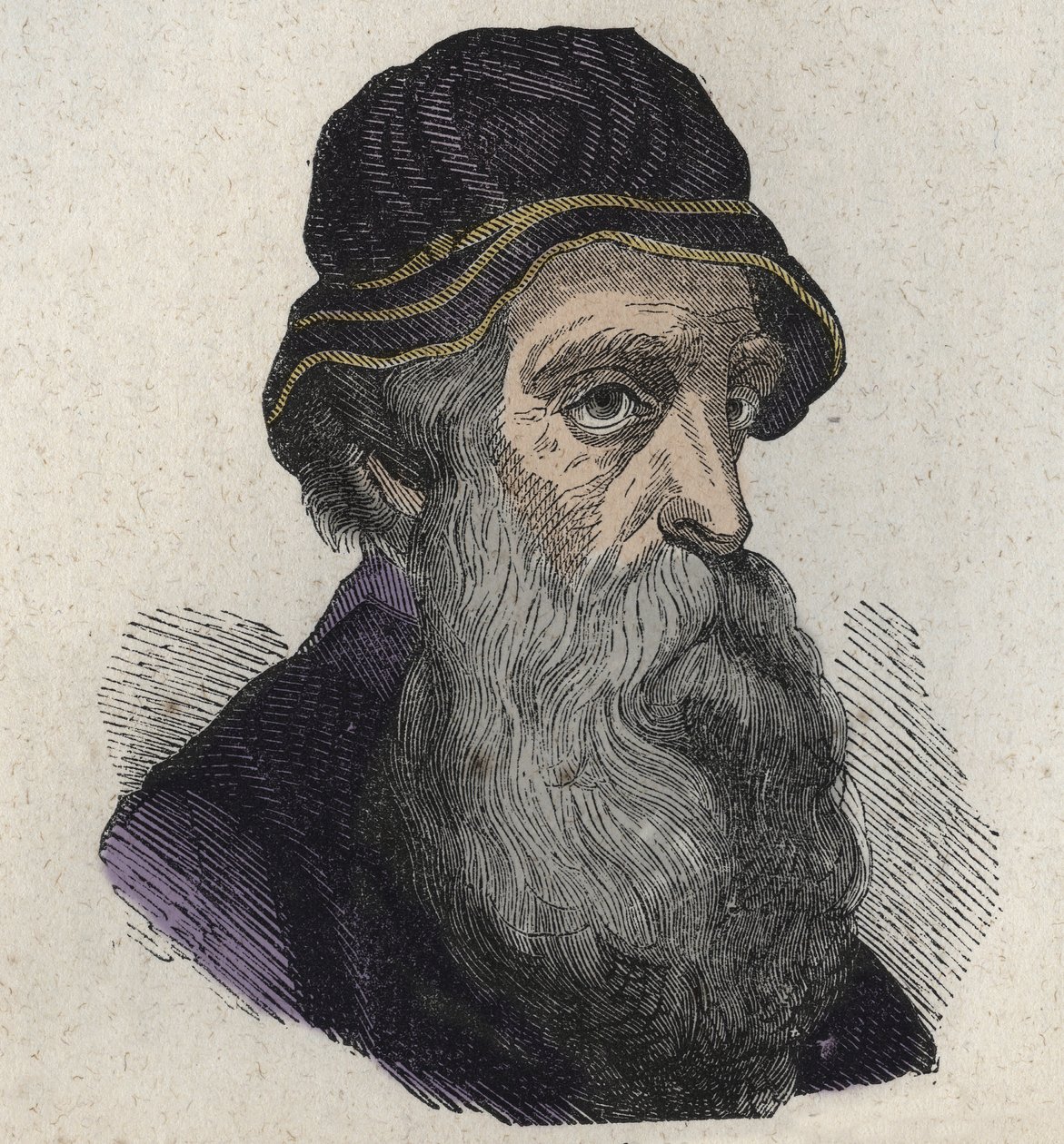 Porträtt av Benvenuto Cellini, italiensk renässansskulptör, guldsmed, skulptör och författare 1500-1571 av Unknown artist