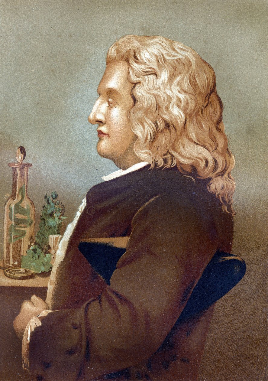 Porträtt av Bernard de Jussieu (1699-1777), fransk botaniker. från "La Ciencia y sus Hombres av Louis Figuier". Barcelona 1881 av Unknown artist