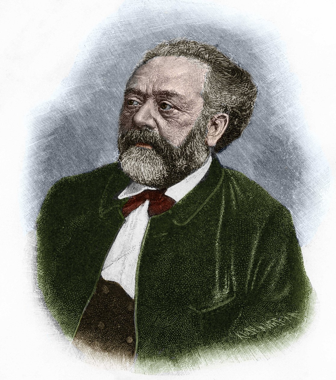 Porträtt av Berthold Auerbach (1812-1882), tysk författare. av Unknown artist