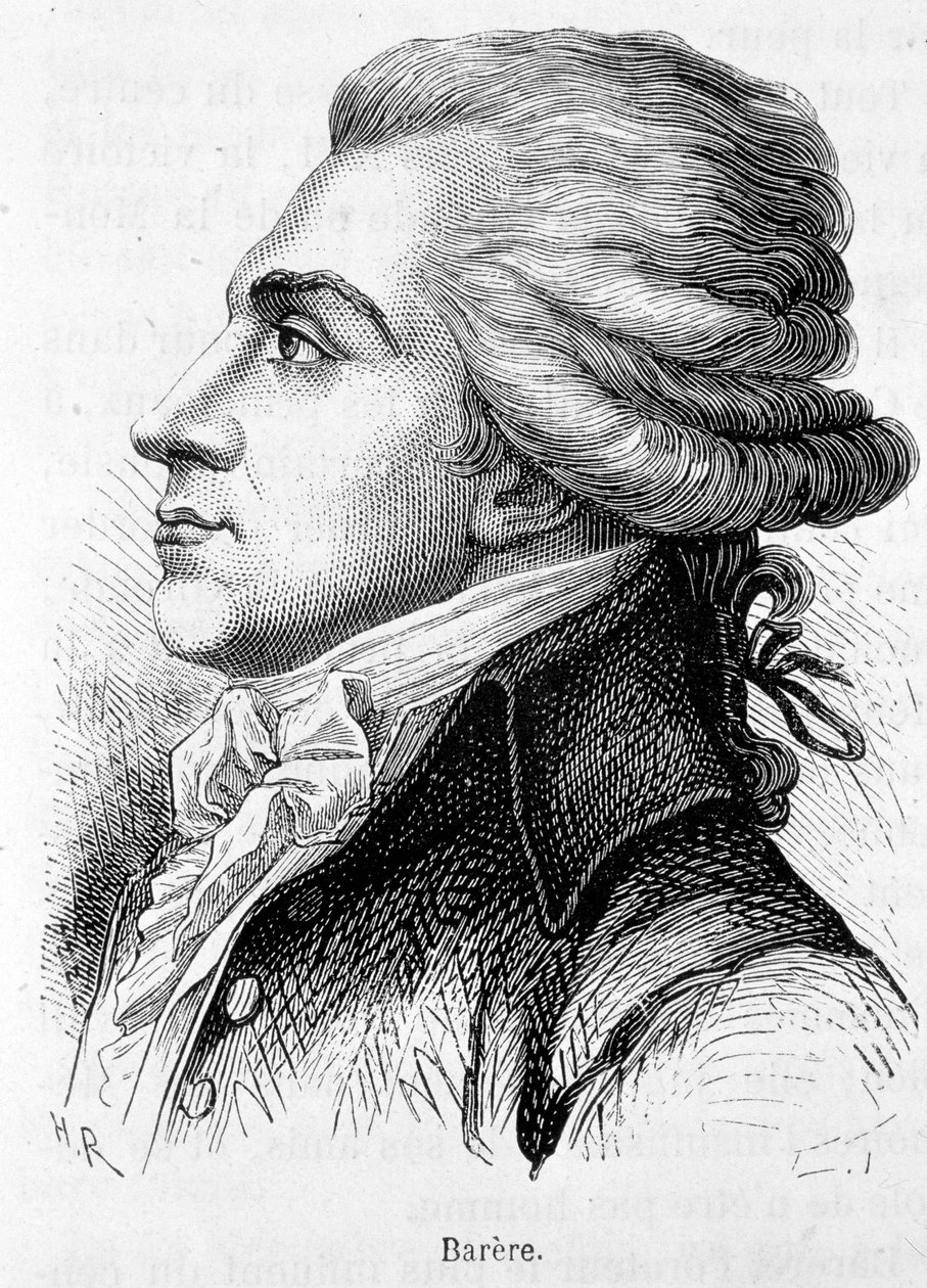 Porträtt av Bertrand Barere de Vieuzac (1755-1841), fransk politiker. av Unknown artist