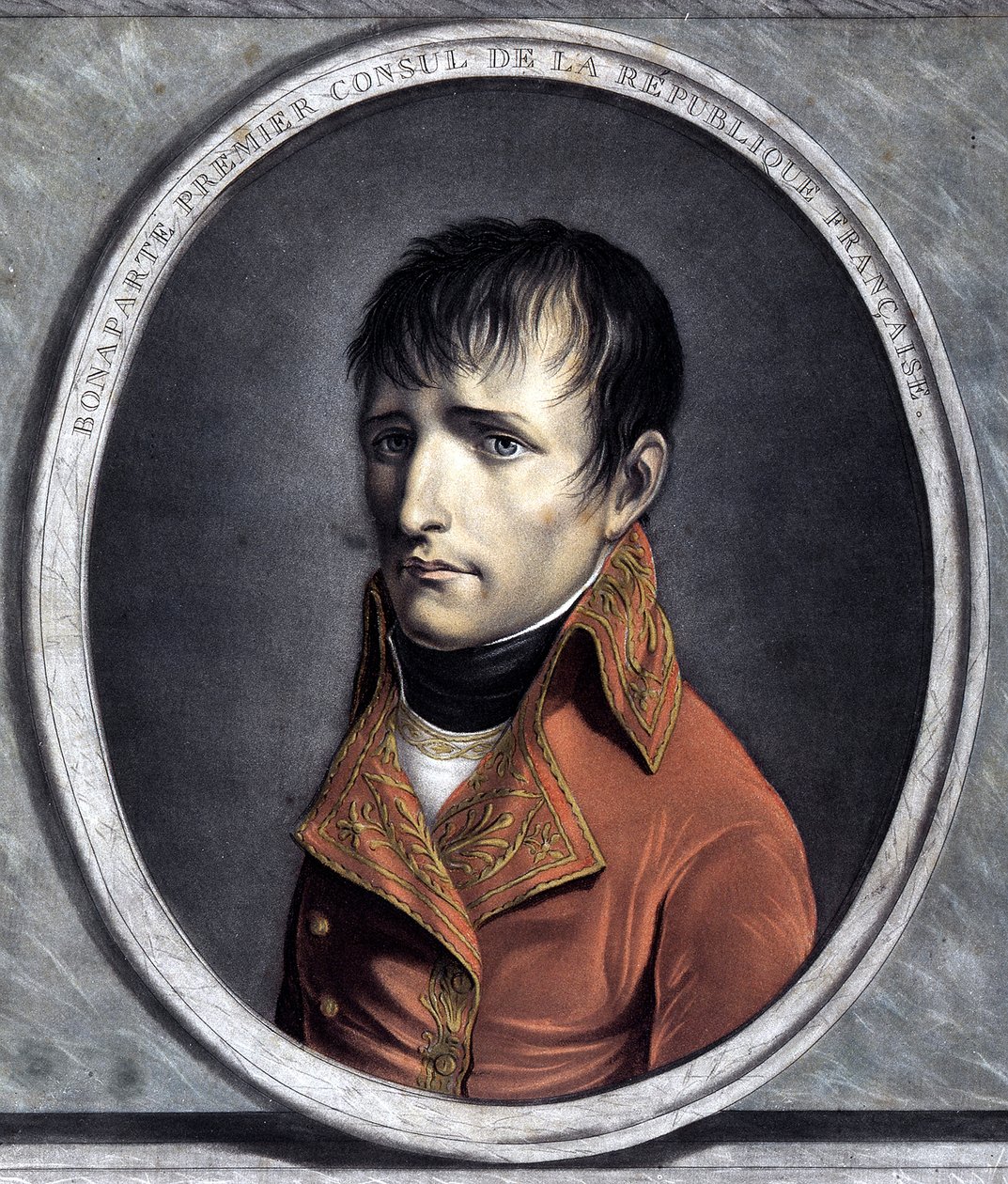 Porträtt av Bonapartes första konsul i den franska republiken. 1801 (år X) av Unknown artist