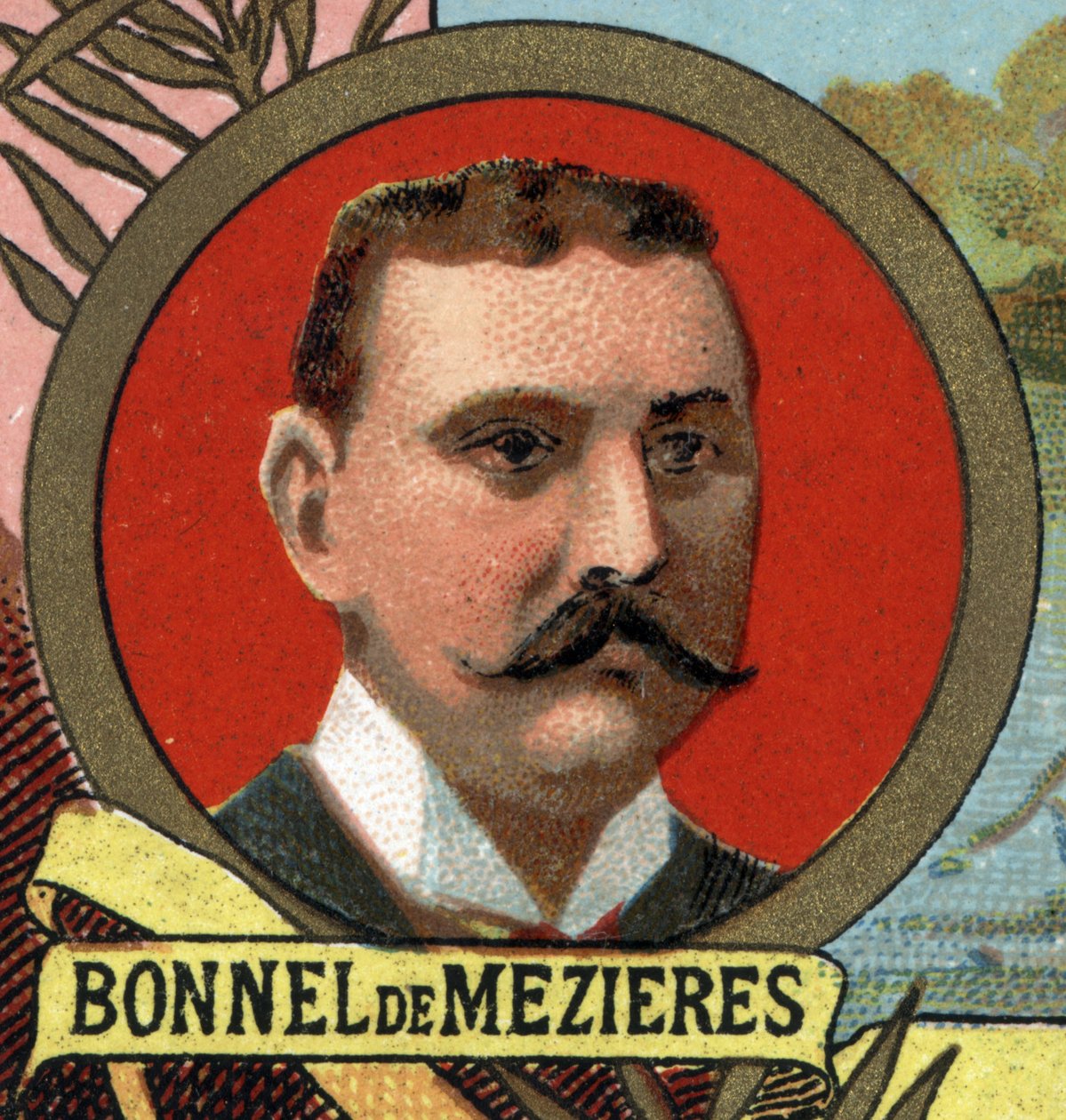 Porträtt av Bonnet (Bonnel) av Mezieres explorer french. av Unknown artist