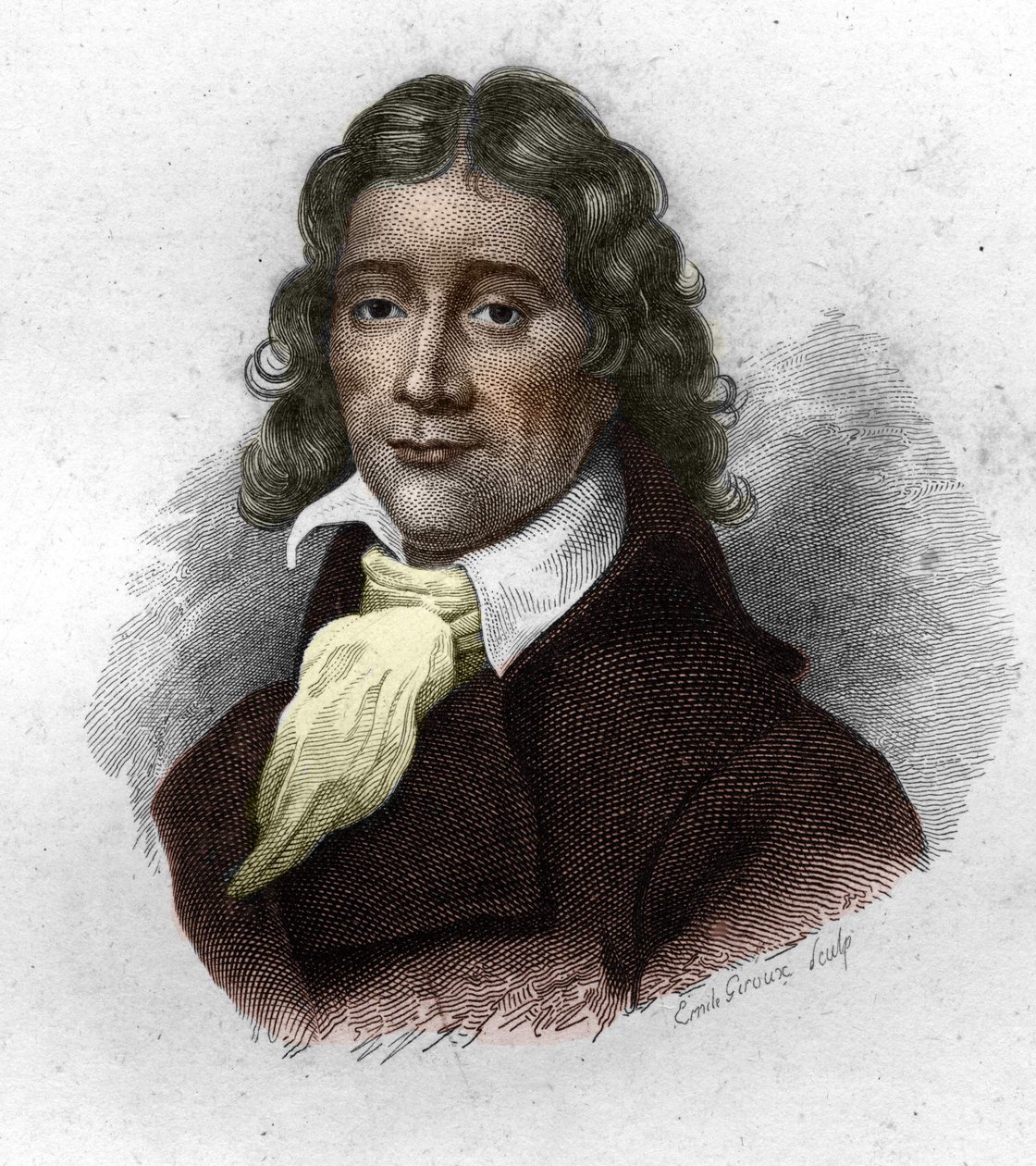 Porträtt av Camille Desmoulins (1760-1794), fransk publicist och politiker, gravyr från 1800-talet av Unknown artist