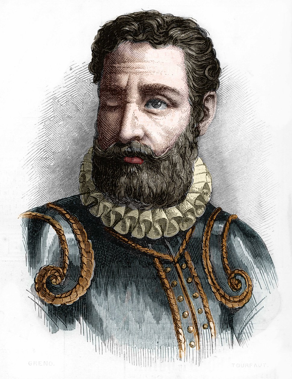 Porträtt av Camoens Luis Vaz de Camoens, portugisisk poet (1525-1580). av Unknown artist