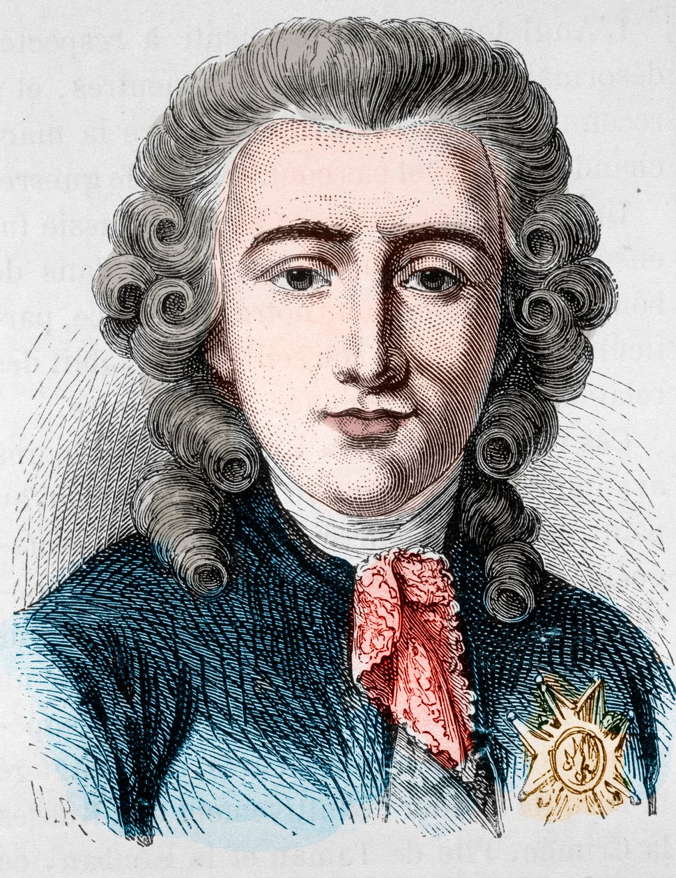 Porträtt av Charles Alexandre de Calonne, fransk politiker (1734 -1802) - i "" L
