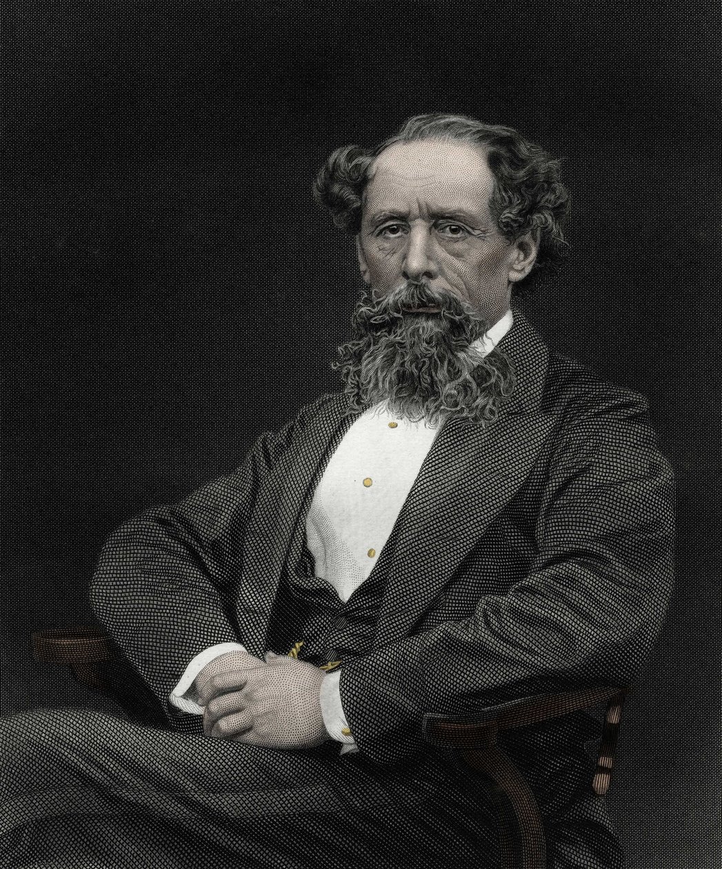 Porträtt av Charles Dickens (1812-1870), engelsk författare. av Unknown artist