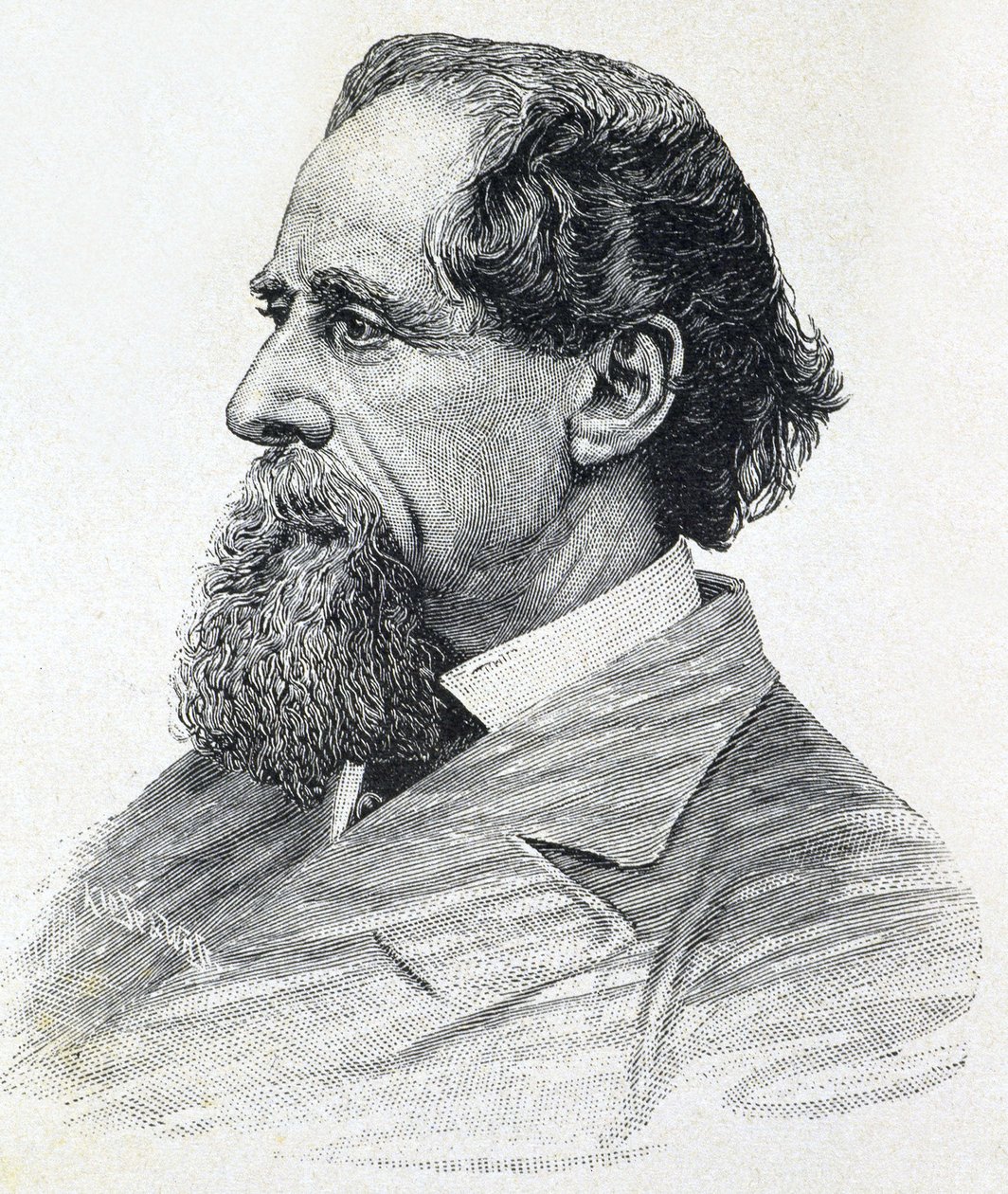 Porträtt av Charles Dickens av Unknown artist