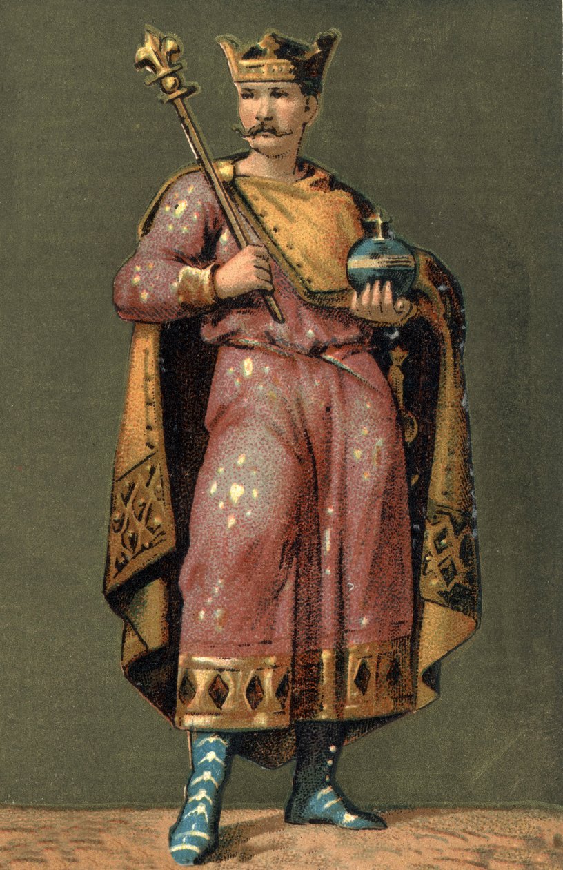 Porträtt av Karl II den skallige (823 - 877), kung av Frankrike. av Unknown artist