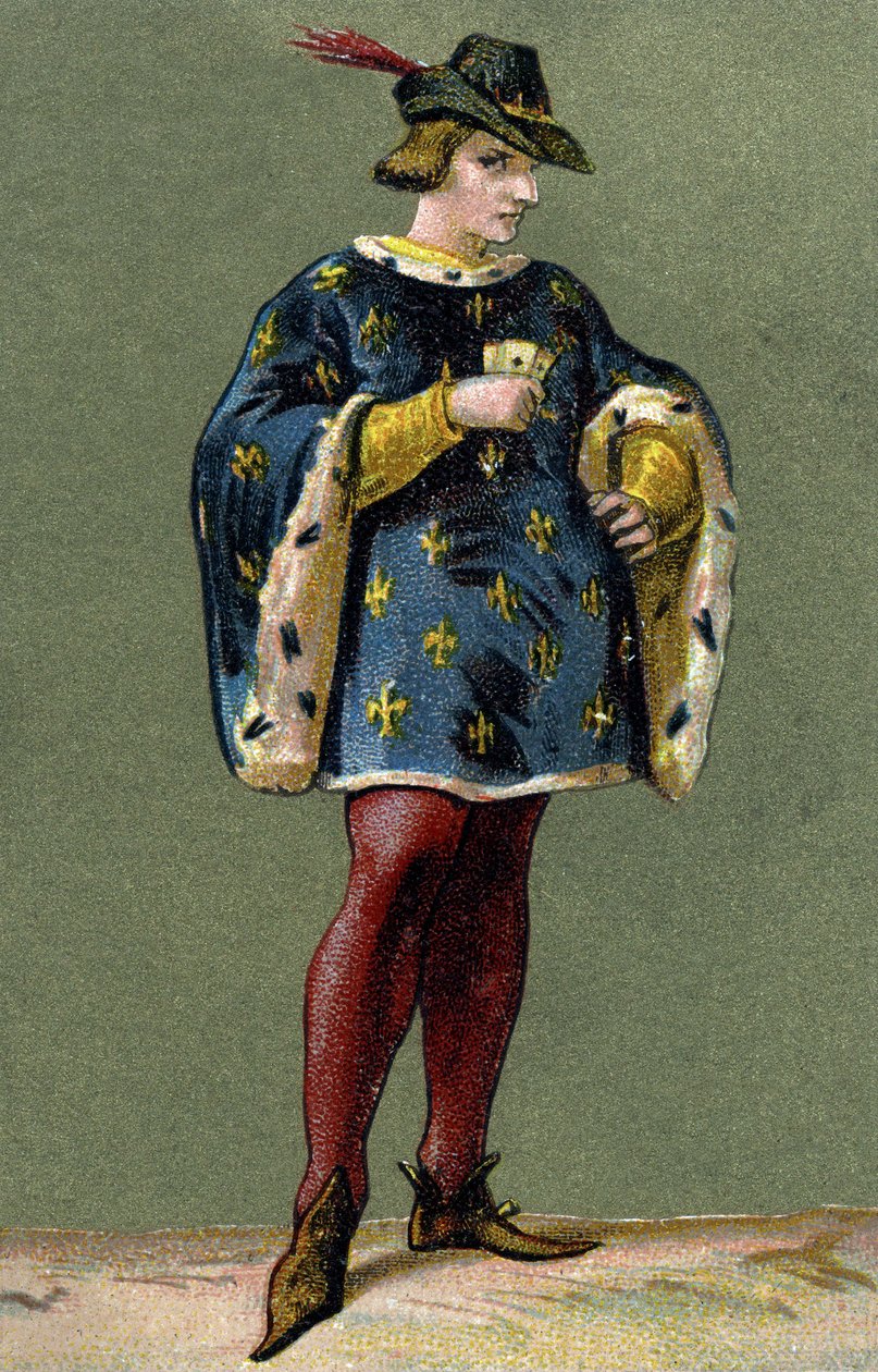 Porträtt av Karl VI (1368-1422), kung av Frankrike. av Unknown artist