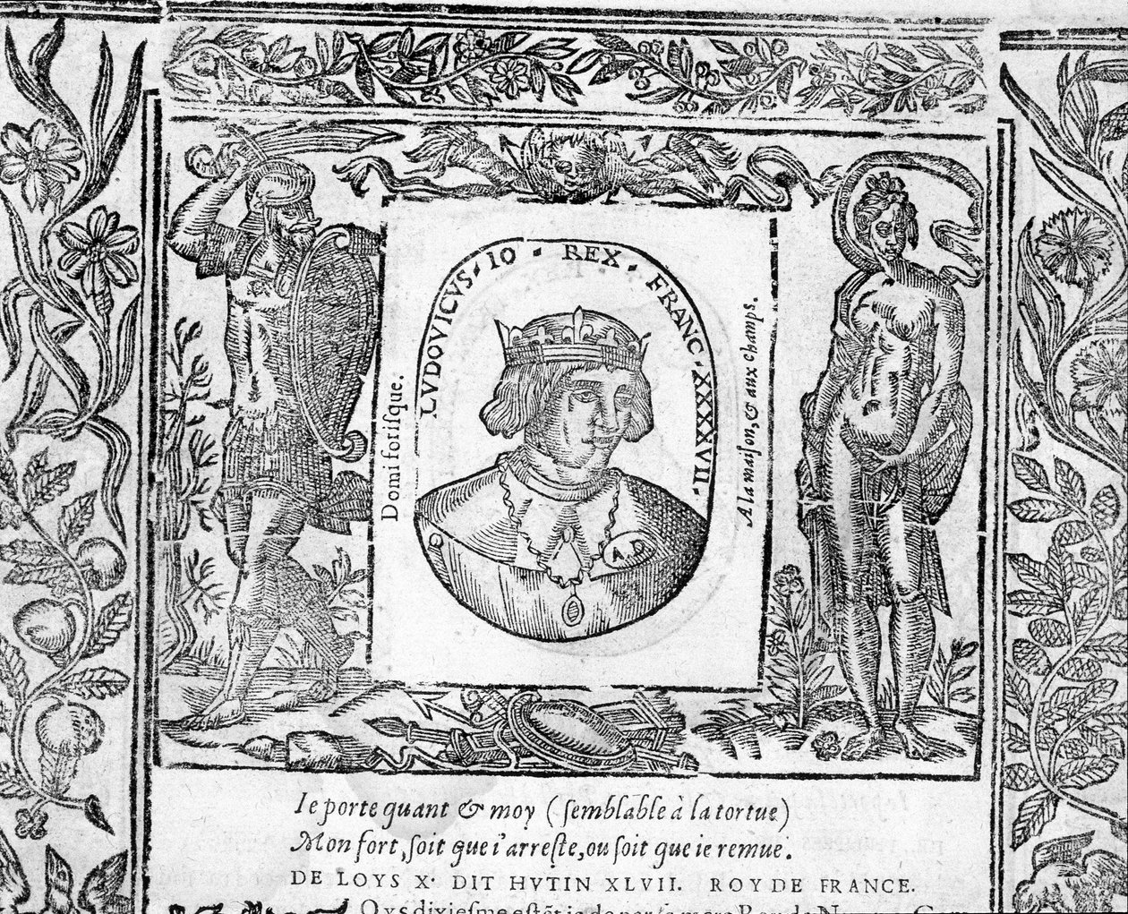 Porträtt av Charles X Le Hutin, kung av Frankrike från 1314 till 1316. av Unknown artist