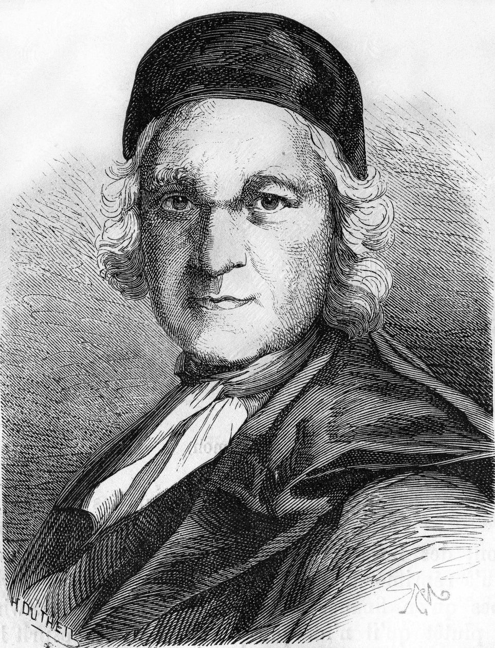 Porträtt av Charles de Marguetel de Saint-Denis de Saint-Evremond (1613-1703), fransk författare. av Unknown artist
